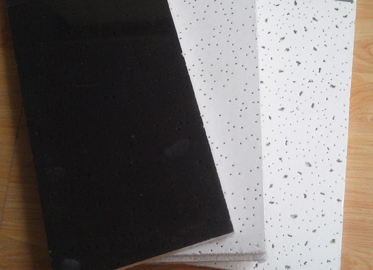 placa de tavan din fibra minerala neagra