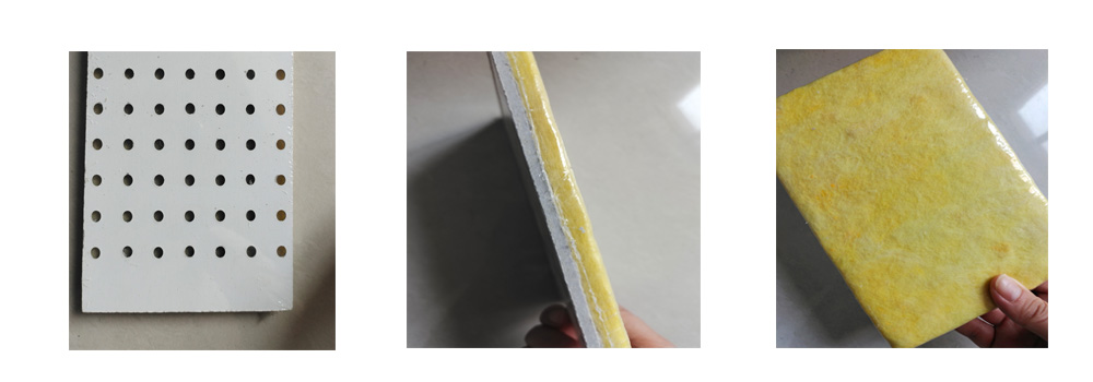 perforated calcium silicate composite glass wool
